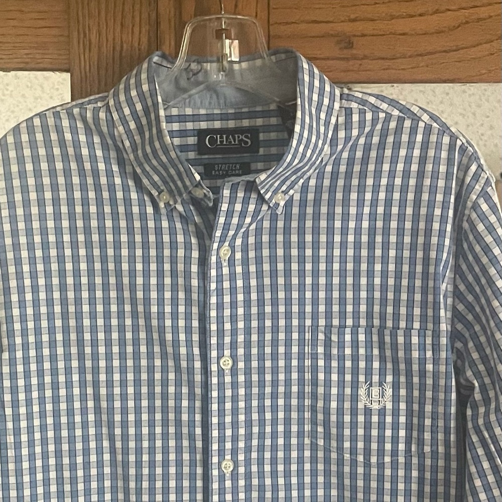 Men's Chap’s L Blue Button-Down Shirt